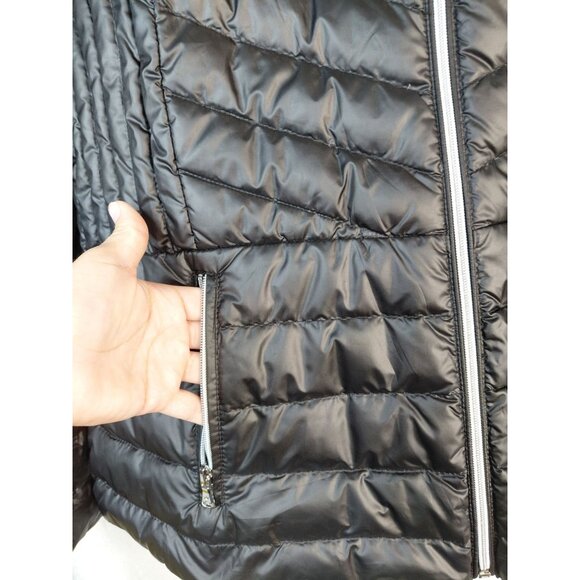 Kenneth Cole Reaction Women's Black Puffer Jacket XXL With Zip Pockets & Quilted - Picture 5 of 11